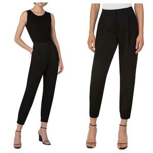 Akris Punto Mimi Wool Gabardine Ankle Pants In Black Size 12